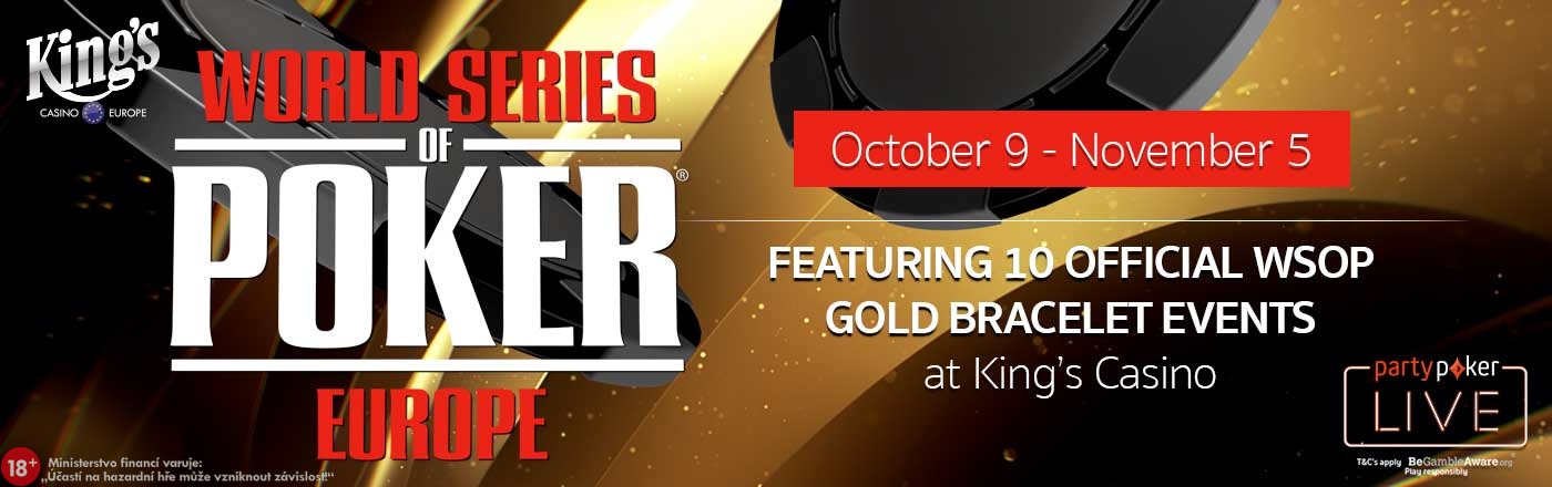 9th October - 5th November WSOP Europe 2018